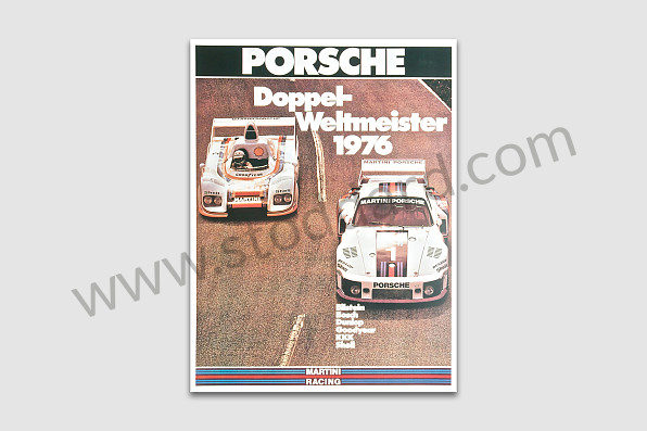 99A000106578 - DOUBLE WORLD CHAMPION POSTER 1976 for Porsche 