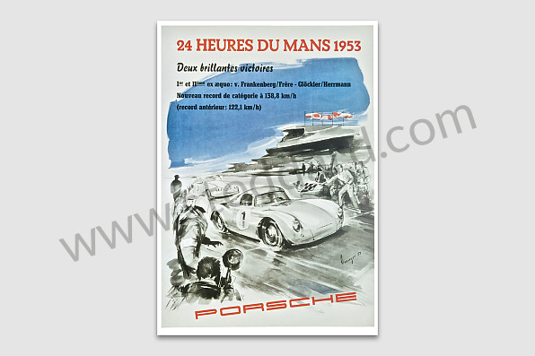 99A000106581 - 24 HOURS OF LE MANS 1953 POSTER for Porsche 