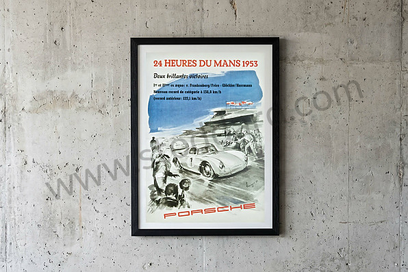 99A000106581 - 24 HOURS OF LE MANS 1953 POSTER for Porsche 