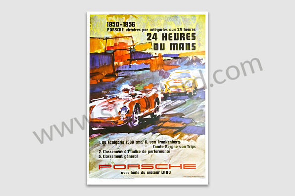 99A000106582 - 24 HOURS OF LE MANS 1956 POSTER for Porsche 