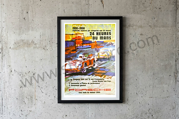 99A000106582 - 24 HOURS OF LE MANS 1956 POSTER for Porsche 