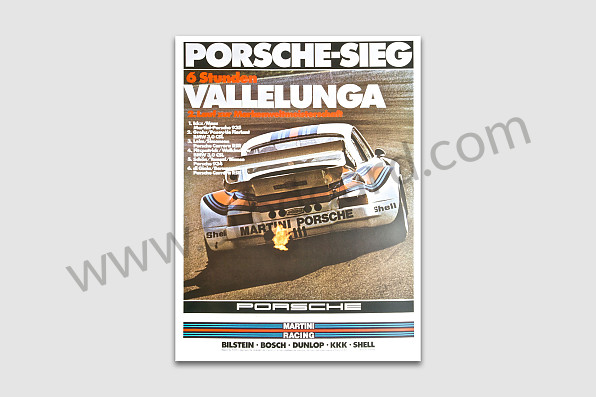 99A000106583 - POSTER 6H VALLELUNGA - 935 for Porsche 