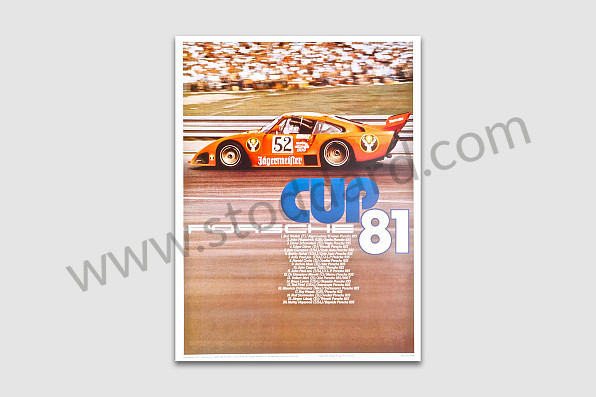 99A000106585 - POSTER 935 CUP 1981 for Porsche 