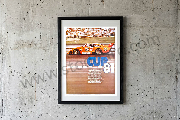 99A000106585 - POSTER 935 CUP 1981 for Porsche 
