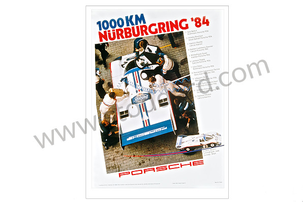 99A000106588 - 1,000 KM NURBURGRING POSTER 1984 for Porsche 