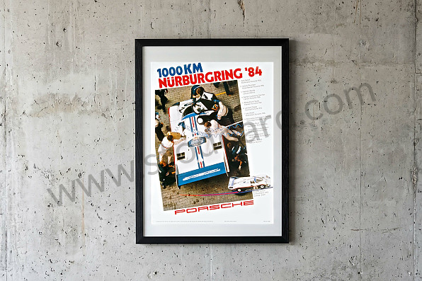 99A000106588 - POSTER 1000 KM NURBURGRING 1984 for Porsche 