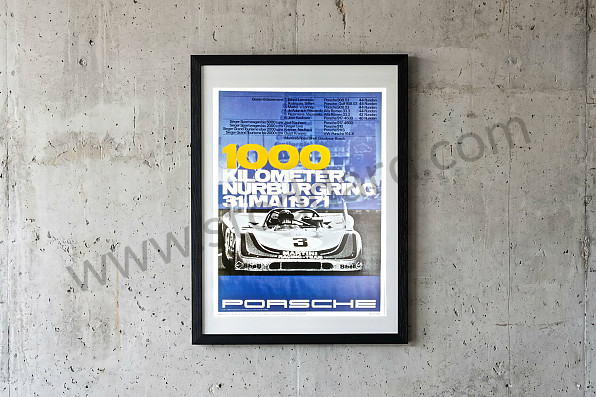 99A000106589 - POSTER 1000 KM NURBURGRING 1971 for Porsche 