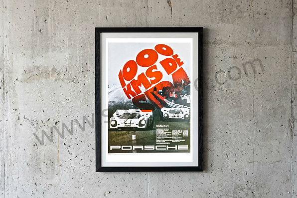 99A000106590 - POSTER 1000 KM OF SPA 1971 for Porsche 