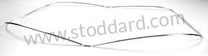 COMPLETE CHROME PLATED WINDSCREEN MOULDING KIT CHROME / CHROME / FRONT (99A000106591)
