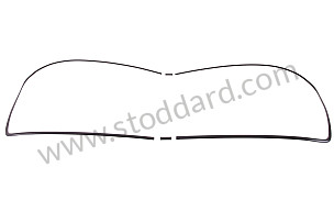 COMPLETE BLACK WINDSCREEN MOULDING KIT BLACK / BLACK / FRONT (99A000106593)