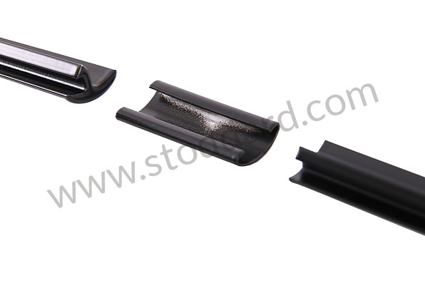 99A000106593 - COMPLETE BLACK WINDSCREEN MOULDING KIT for Porsche 911 70-73 &bull; 1970 &bull; 2.2T &bull; Coupe &bull; Manual Gearbox, 4 Speed