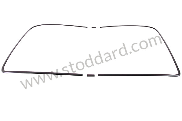 99A000106595 - COMPLETE BLACK REAR WINDOW MOULDING KIT for Porsche 911 74-77 + 912E &bull; 1974 &bull; 2.7 &bull; Coupe &bull; Automatic Gearbox