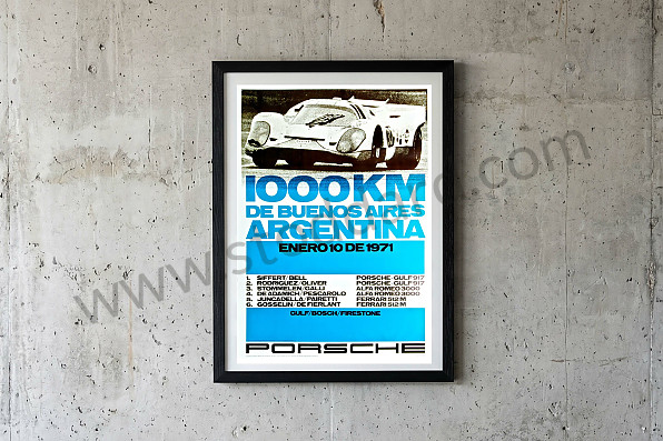 99A000106596 - POSTER 1000 KM OF BUENOS AIRES 1971 for Porsche 