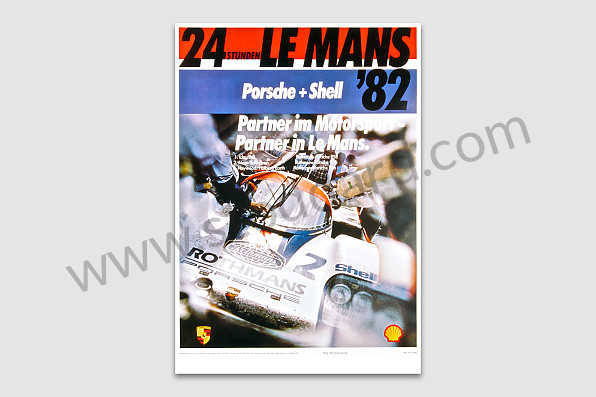 99A000106597 - 24 HOURS OF LE MANS 1982 POSTER for Porsche 