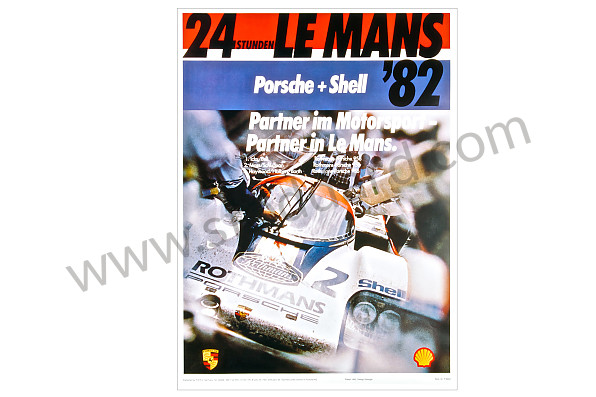 99A000106597 - LE MANS 24 HOUR RACE POSTER 1982 for Porsche 