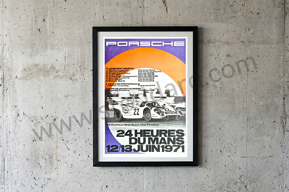 99A000106598 - 24 HOURS OF LE MANS 1971 POSTER for Porsche 