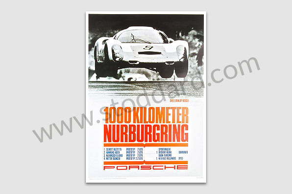 99A000106602 - POSTER 1000 KM N&Ouml;BURGING for Porsche 