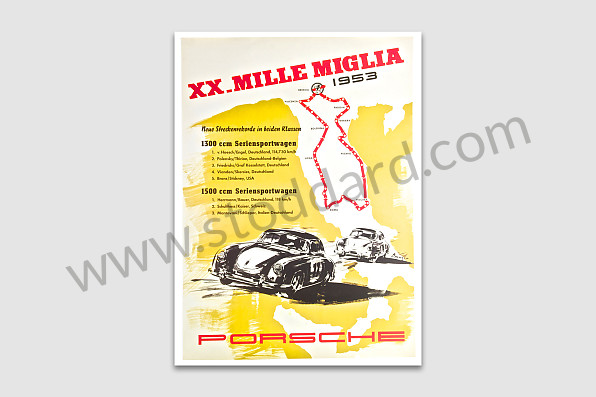 99A000106604 - POSTER MILLE MIGLIA 356 for Porsche 