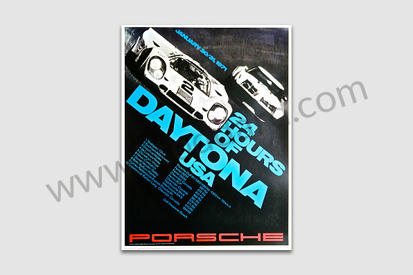 99A000106605 - 1971 DAYTONA 24 HOURS POSTER for Porsche 