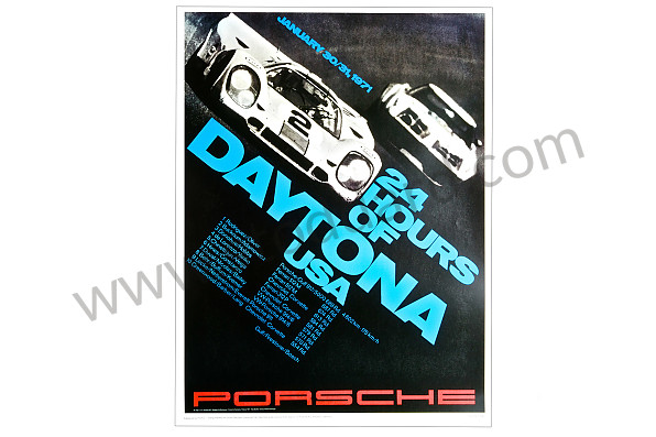 99A000106605 - DAYTONA 24 HOUR RACE POSTER 1971 for Porsche 