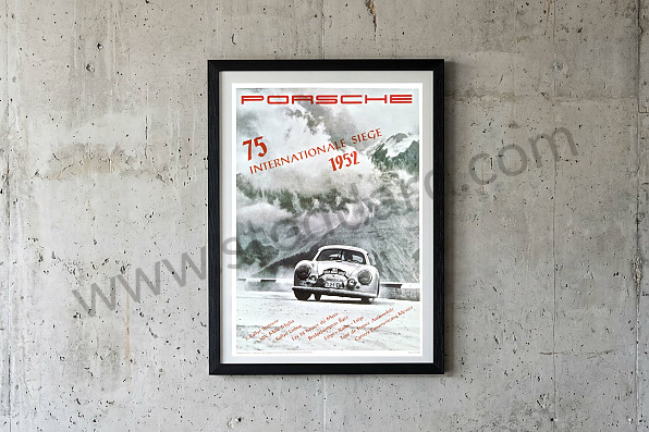 99A000106606 - POSTER 356 INTERNATIONALE SIEGE for Porsche 