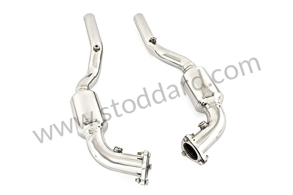 99A000106702 - PAIR OF STAINLESS STEEL SPORTS CATALYTIC CONVERTERS 100 CELLS FOR 996 for Porsche 