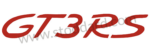 99A000106718 - RED 996 GT3RS 2004 SELF-ADHESIVE KIT for Porsche 