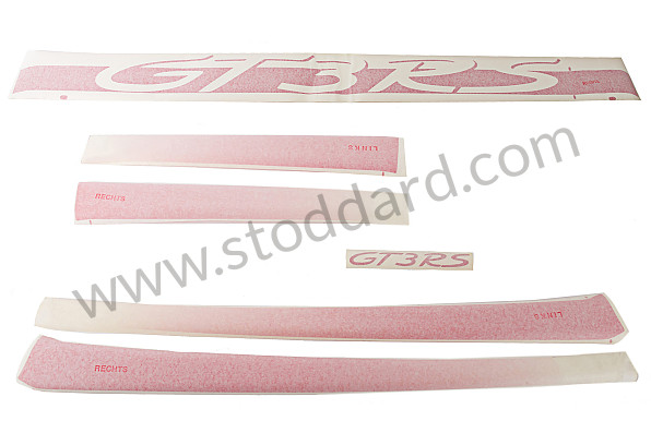 99A000106718 - RED 996 GT3RS 2004 SELF-ADHESIVE KIT for Porsche 