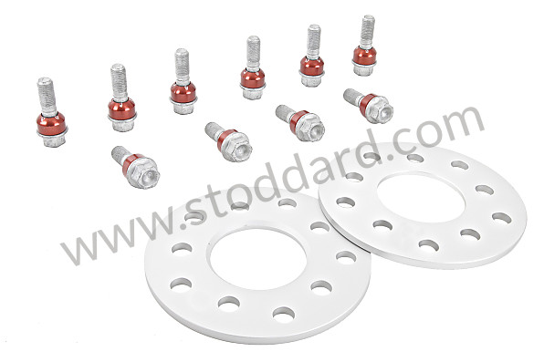 99A000111860 - SINGLE TRACK WIDENERS HELD IN PLACE WITH WHEEL NUTS  (FOR 2 WHEELS) NO ANTI-THEFT for Porsche 996 Gt3 / Gt3-1 &bull; 2000 &bull; 996 Gt3 &bull; Coupe &bull; Manual Gearbox, 6 Speed