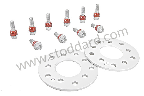 99A000111862 - SINGLE TRACK WIDENERS HELD IN PLACE WITH WHEEL NUTS  (FOR 2 WHEELS) NO ANTI-THEFT for Porsche 996 Gt3 / Gt3-1 &bull; 2000 &bull; 996 Gt3 &bull; Coupe &bull; Manual Gearbox, 6 Speed