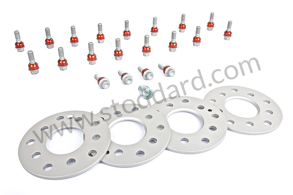 99A000111863 - SINGLE TRACK WIDENERS HELD IN PLACE WITH WHEEL NUTS  (FOR 4 WHEELS) ANTI-THEFT for Porsche 996 Gt3 / Gt3-1 &bull; 2000 &bull; 996 Gt3 &bull; Coupe &bull; Manual Gearbox, 6 Speed