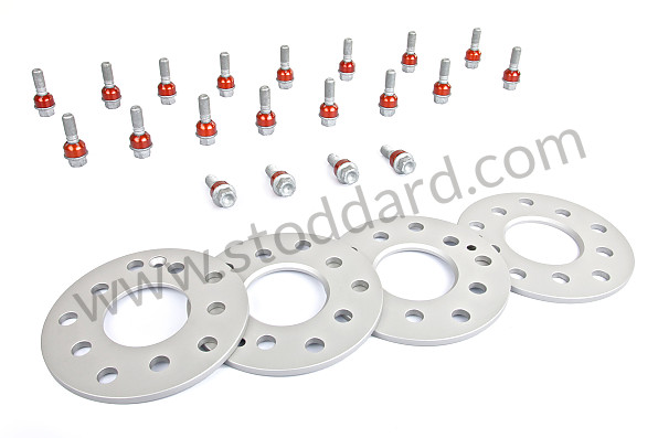 99A000111865 - SINGLE TRACK WIDENERS HELD IN PLACE WITH WHEEL NUTS  (FOR 4 WHEELS) NOT ANTI-THEFT for Porsche 996 Gt3 / Gt3-1 &bull; 2000 &bull; 996 Gt3 &bull; Coupe &bull; Manual Gearbox, 6 Speed