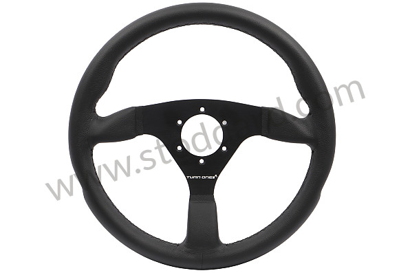 99A000112044 - BLACK LEATHER STEERING WHEEL WITH THREE FLAT SPOKES for Porsche 