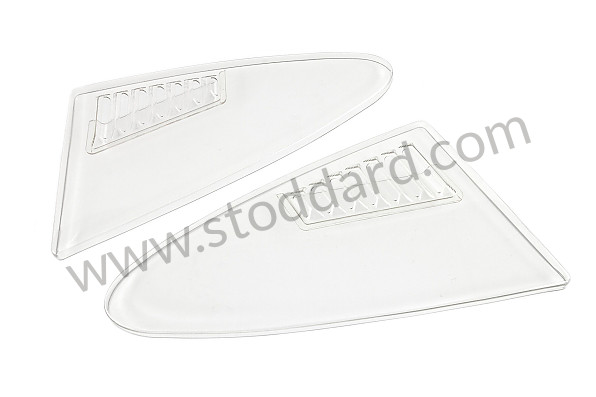 99A000112104 - PLEXIGLAS REAR QUARTER LIGHT FOR 911R (WITH OPENING AND WATER RECOVERY SYSTEM, GLUED IN PLACE) for Porsche 