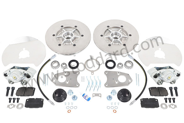 99A000112185 - FRONT BRAKE MODIFICATION KIT FOR 356 TO DISC BRAKE for Porsche 356B T5 &bull; 1959 &bull; 1600 (616/1 T5) &bull; Cabrio B T5 &bull; Manual Gearbox, 4 Speed