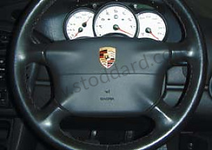 ENAMELLED STEERING WHEEL INSIGNIA, FOR ADHESIVE BONDING  (99A000112186)