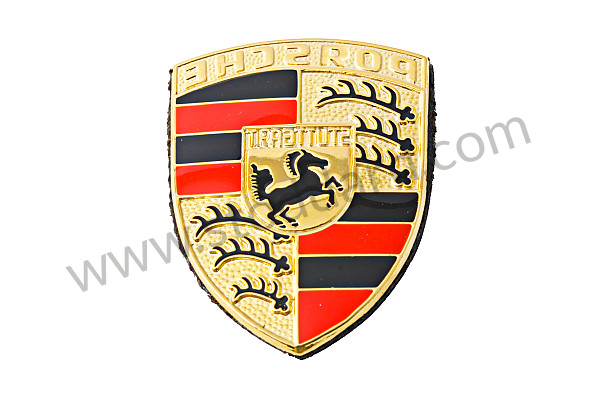 99A000112186 - ENAMELLED STEERING WHEEL INSIGNIA, FOR ADHESIVE BONDING for Porsche 996 Gt3 / Gt3-1 &bull; 2000 &bull; 996 Gt3 &bull; Coupe &bull; Manual Gearbox, 6 Speed