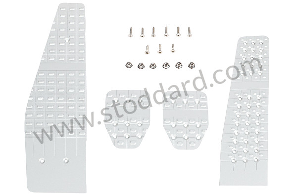 99A000112211 - ALUMINIUM PEDAL KIT for Porsche 911 65-69 &bull; 1969 &bull; 2.0T &bull; Coupe &bull; Manual Gearbox, 5 Speed