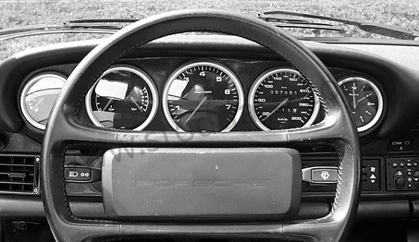 99A000112248 - ALUMINUM SPEEDOMETER FRAME (COMPLETE SET) for Porsche 912 &bull; 1966 &bull; 912 1.6 &bull; Coupe &bull; Manual Gearbox, 4 Speed