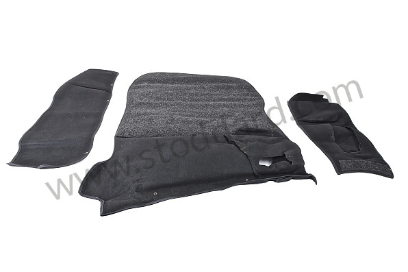 99A000112271 - FRONT BOOT CARPET for Porsche 911 87-89 &bull; 1987 &bull; 3.2 G50 &bull; Cabrio &bull; Manual Gearbox, 5 Speed