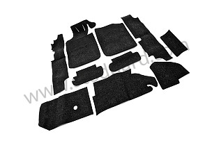 BLACK CARPET KIT "GERMAN MATCH" PERLON FELT Left-hand drive (99A000112275)