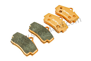 PAGID ORANGE REAR BRAKE PAD SET OF 4 / REAR / Without OPTION:  CERAMIC BRAKE (PCCB) (Option code: I450) (99A000116140)