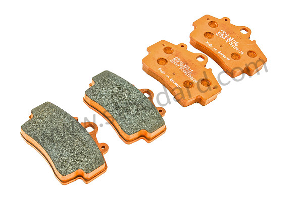 99A000116141 - PAGID ORANGE FRONT BRAKE PAD for Porsche Boxster 986 97-04 &bull; 2000 &bull; Boxster 2.7 &bull; Cabrio &bull; Automatic Gearbox