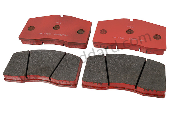99A000116149 - PAGID FRONT BRAKE PADS RED RST3 for Porsche 911 Turbo + 965 &bull; 1994 &bull; 3.6 Turbo &bull; Coupe &bull; Manual Gearbox, 5 Speed