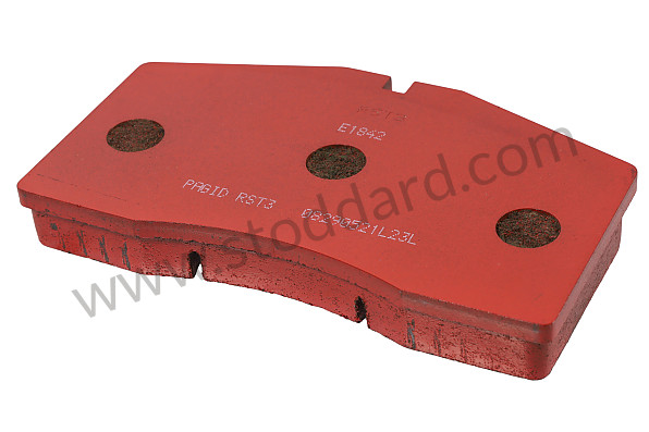 99A000116149 - PAGID FRONT BRAKE PADS RED RST3 for Porsche 911 Turbo + 965 &bull; 1994 &bull; 3.6 Turbo &bull; Coupe &bull; Manual Gearbox, 5 Speed