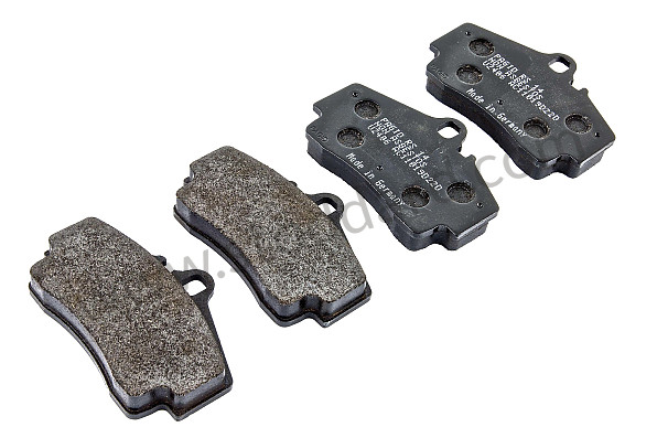 99A000116150 - BLACK PAGID REAR BRAKE PAD for Porsche 