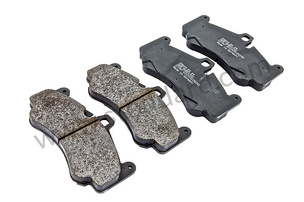 99A000116153 - PAGID BLACK FRONT PADS for Porsche 996 Gt3 / Gt3-1 &bull; 2000 &bull; 996 Gt3 &bull; Coupe &bull; Manual Gearbox, 6 Speed