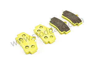 PAGID YELLOW REAR BRAKE PAD SET OF 4 / REAR / Without OPTION:  CERAMIC BRAKE (PCCB) (Option code: I450) (99A000116159)