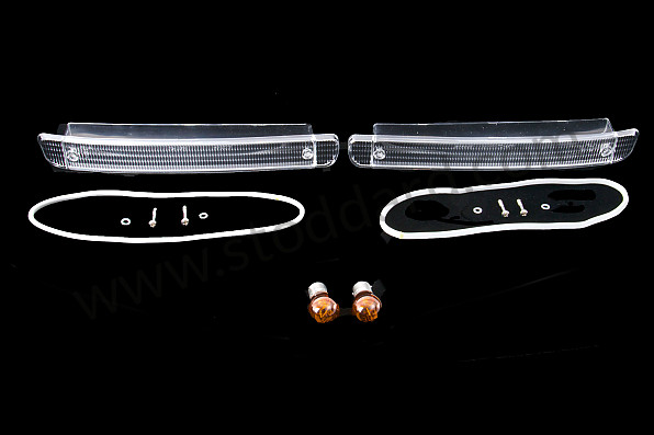 99A000116248 - WHITE FRONT INDICATOR GLASS for Porsche 944 89-91 &bull; 1989 &bull; 944 Turbo &bull; Coupe &bull; Manual Gearbox, 5 Speed