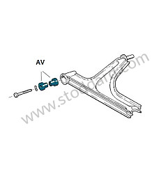 SILENT BLOCK KIT FOR FRONT TRIANGLE, FRONT PART OF TRIANGLE COMPLETE KIT (99A000116253)